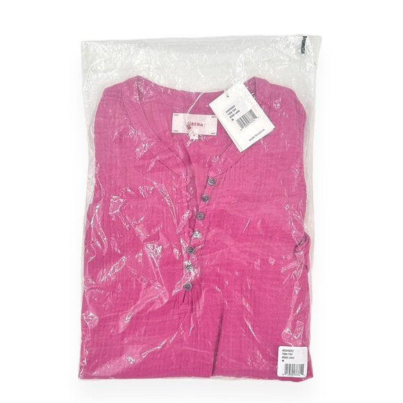 NWT Xirena Tish Top in Rose Lake - Pink Sleeveless Cotton Gauge Top sz M - Picture 4 of 7